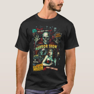 Spook Show Horror Show T-Shirt dos Homens - (Preto