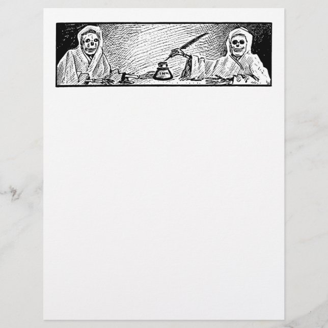 Spook Stationery - 1906 Vintage Halloween Image! (Frente)