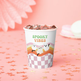 Spookes Vibes Retro Halloween Ghost Birthday