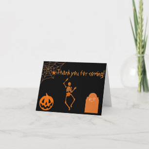 Spookie Halloween Obrigado Cartões