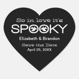 Spookie Typografia Halloween Salve os adesivos