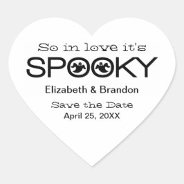 Spookie Typografia Halloween Salve os adesivos