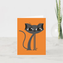 Spooky Cat - Cartão de Saudação