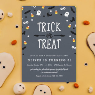 Spooky Confetti Halloween - Convites de Aniversári