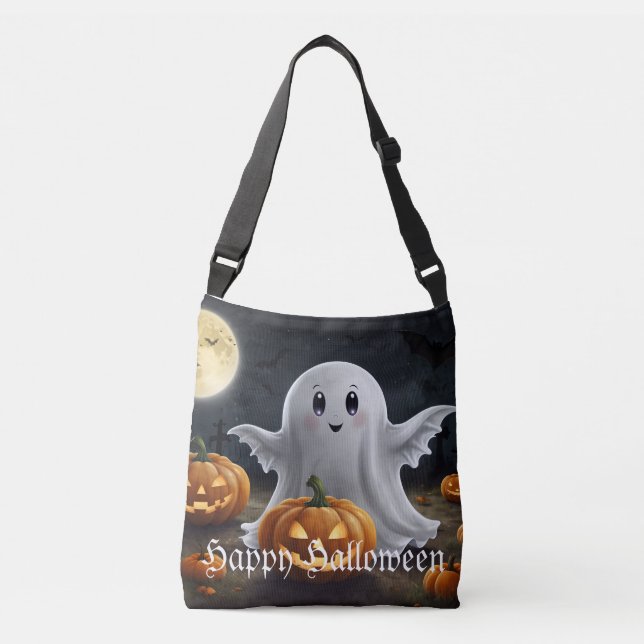 "Spooky Delight": Bolsa alegre do Dia das Bruxas (Frente)
