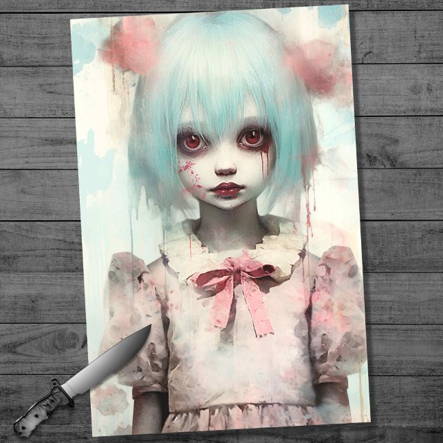 Spooky garota 7 Papel de Decoupage (Criador carregado)