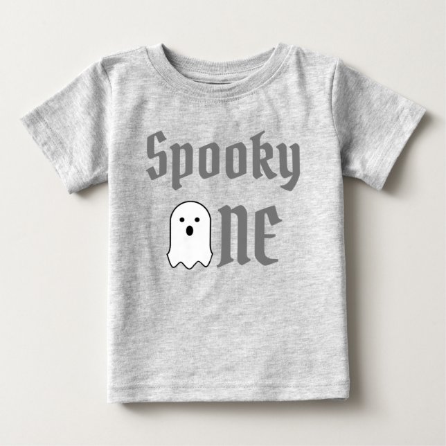 Spooky One primeiro aniversario Baby T-Shirt (Frente)