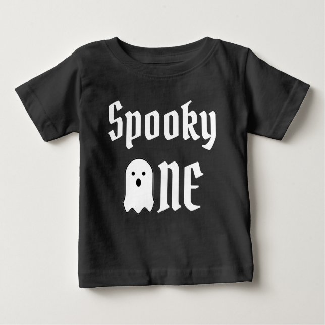 Spooky One primeiro aniversario Baby T-Shirt (Frente)