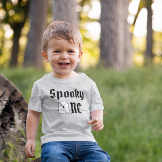 Spooky One primeiro aniversario Baby T-Shirt (Criador carregado)