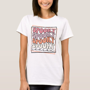 Spooky Season Retro T-Shirt Diversão do Hallowee