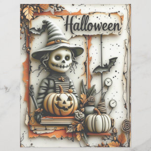 Spooky Season Scrapbook Paper Halloween