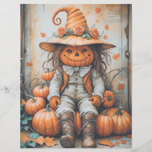 Spooky Season Vintage Halloween Scrapbooking Paper