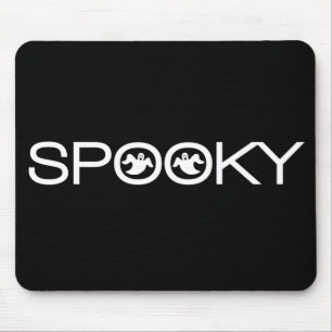 Spooky Typografia Halloween Mousepad