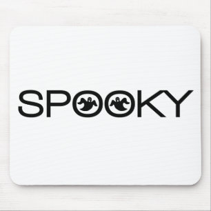 Spooky Typografia Halloween Mousepad