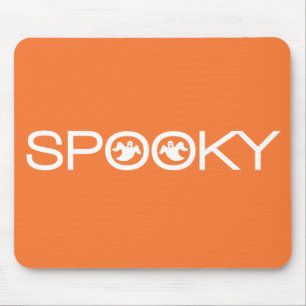 Spooky Typografia Halloween Mousepad