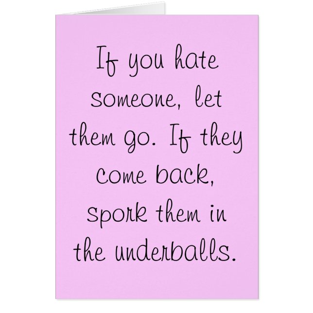 Spork eles no cartão dos underballs (Frente)