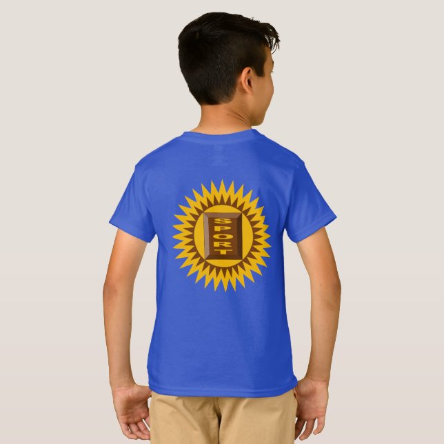 SPORT SOLEIL CHOCOLAT  T-shirt bleu royal DOS (Parte Traseira Completa)