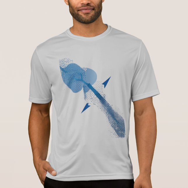 Sport-Tek Competitor T-Shirt – Aqua Dot Grid  (Frente)