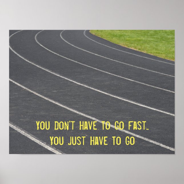 Sports Motivational Running Poster (Frente)
