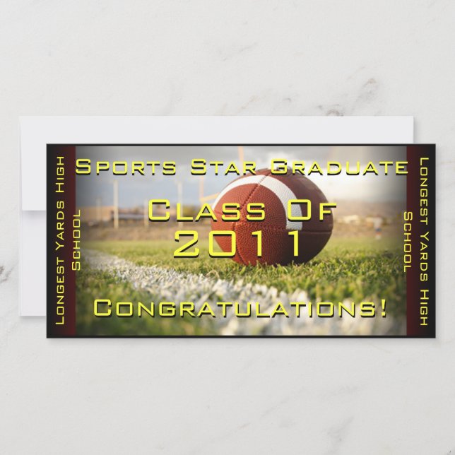 Sports Star (Futebol) - Cartão de Graduação (Frente)