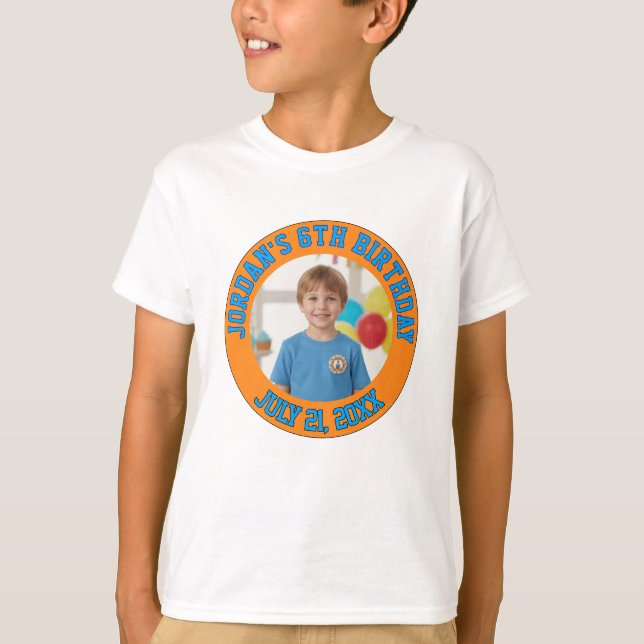 Sports Theme Kids Birthday Guest of Honor T-Shirt (Frente)
