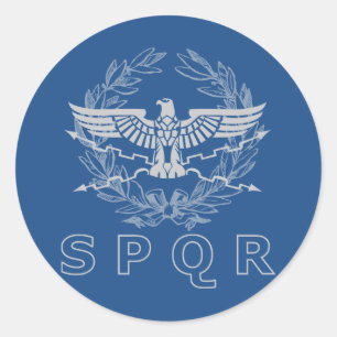 SPQR a etiqueta do emblema do império romano