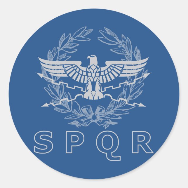 SPQR O Adesivo Emblem do Império Romano (Frente)