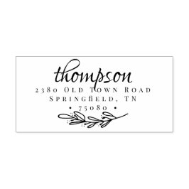 Sprig de Carimbo de Autoimpressão de Endereço de D