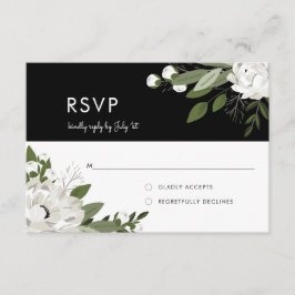 Sprigs de Casamento Floral Branco - RSVP