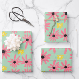 Spring Bloom Wrapping Paper Colorful Floral Patt
