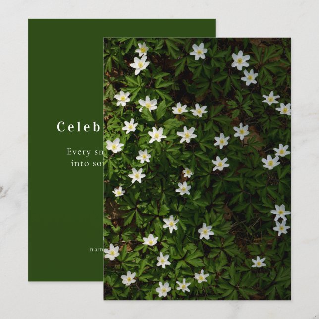 Spring flowers for Earth Day Card (Frente/Verso)