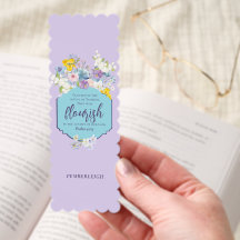 Spring Flowers Purple Personalized Bible Verse