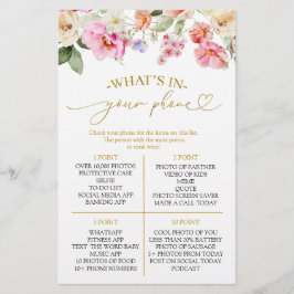 Spring Love In Bloom What's In Your Phone Game