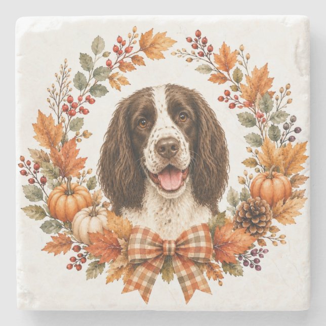 Springer Spaniel Outono Porta-copos (Frente)