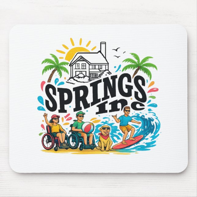 Springs Inc, mousepad da empresa,  (Frente)