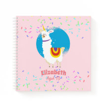 Sprinkles Llama Unicorn Girls Cute Nomeado Gifts D