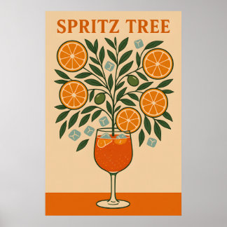 Spritz Tree - Impressão de Arte Cocktail