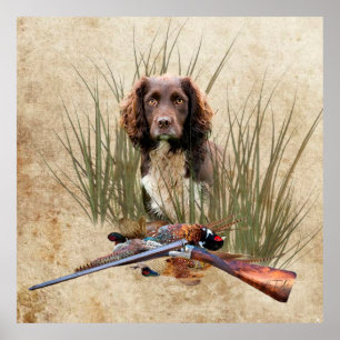 Sprocker Spaniel Tapeçaria Poster Triptych Acrílic