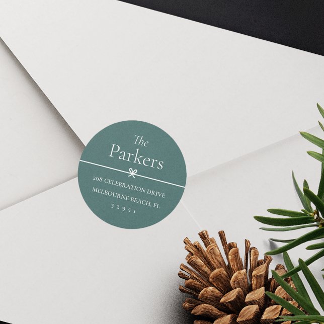 Spruce | Autocolante de endereço de retorno mínimo (Criador carregado)