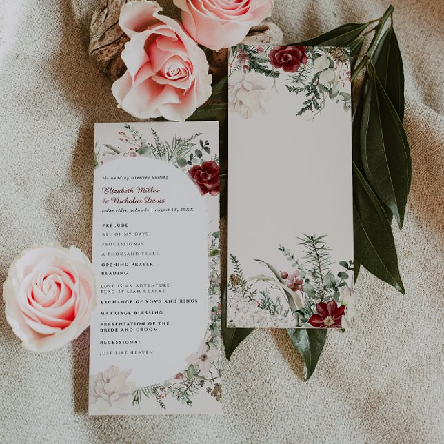 Spruce & Lace | Programa de Casamento Floral de in (Criador carregado)
