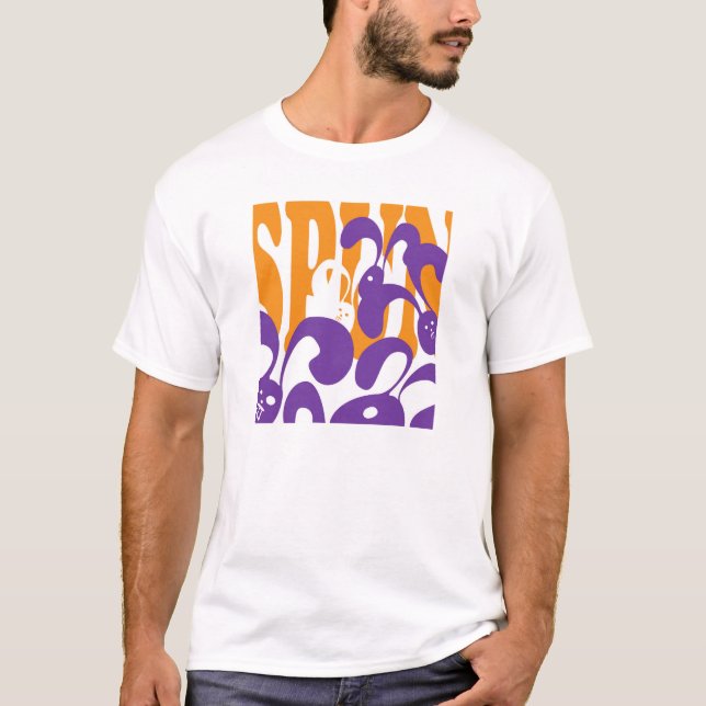 Spunland girou o t-shirt (o homem) (Frente)