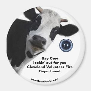 Spy Cow procurando por seu íman de diversão CVFD