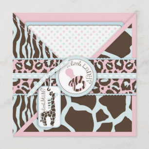 SQ Convite de festas Safari Reveal