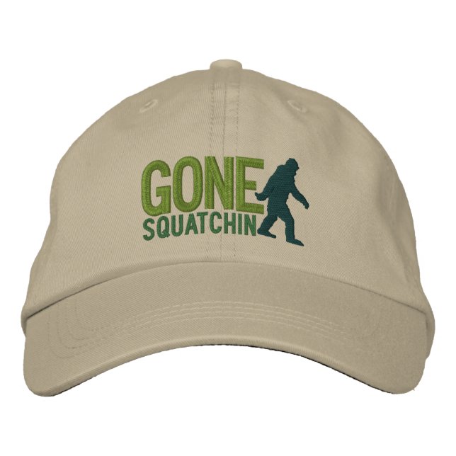 SQUATCHIN ENCERRADO boné bordado grande (Frente)
