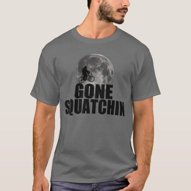Squatchin ido clássico Sasquatch no t-shirt da (Frente)