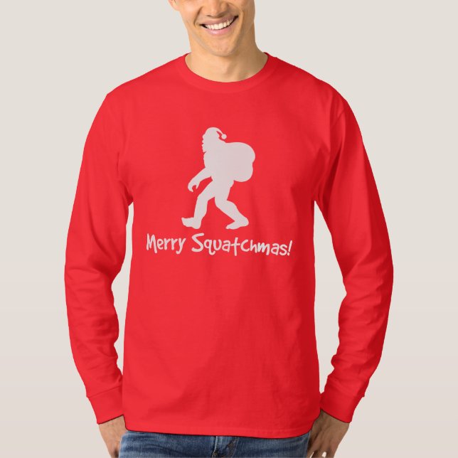 Squatchmas alegre! T-shirt (Frente)