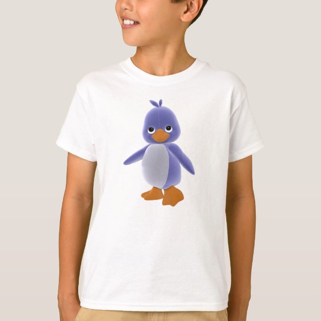 Squiggles o t-shirt do pinguim (Frente)
