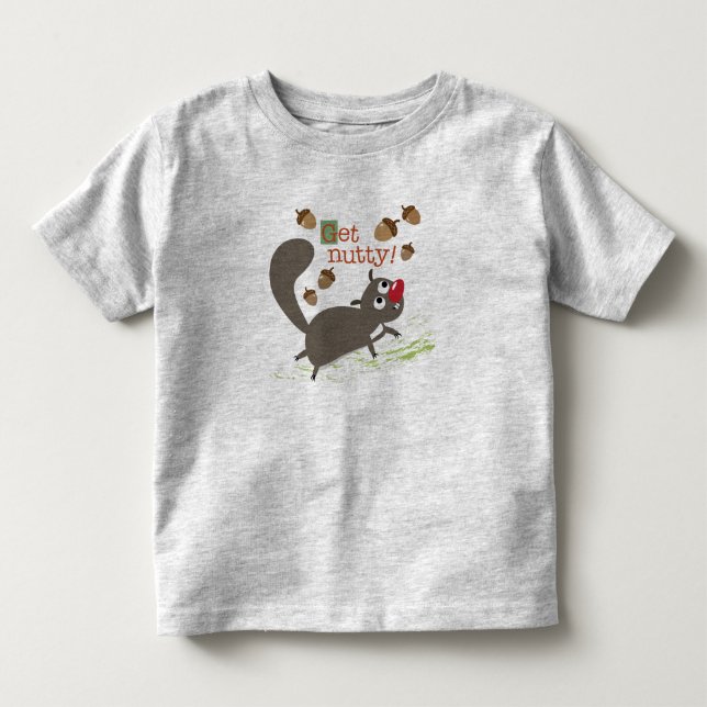 Squirrel com o t-shirt da criança das bolotas (Frente)