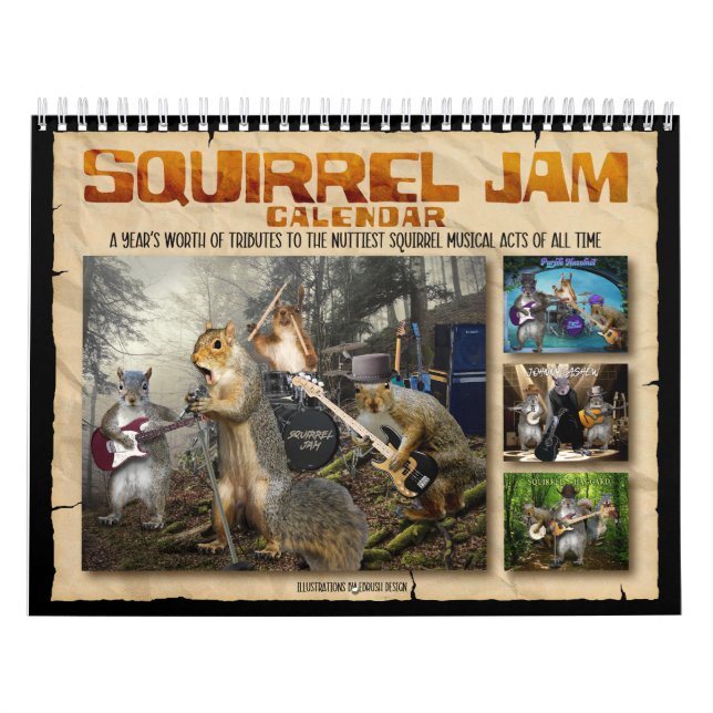 Squirrel Jam - Calendário de Músicos Malucos (Capa)