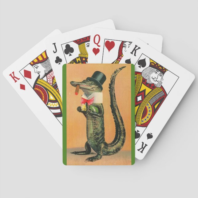 Sr. Alligator Cartas de Baralho (Verso)